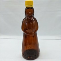 Vintage 1980 MRS. Butterworth&#39;s 24 FL OZ - 1 Pint Amber Glass Syrup Bottle - £39.15 GBP
