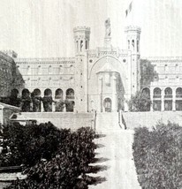 Notre Dame Hotel Le Noel Christmas 1911 Antique Print French University ... - £18.82 GBP