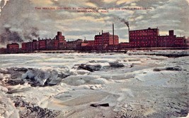 Minneapolis Mn~Milling District By Moonlight Over The ICE~1911 Postcard - £7.76 GBP