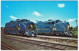 Postcard Bangor &amp; Aroostook Railroad BAR Locomotives Northern Maine Junction - £3.10 GBP
