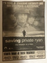 Saving Private Ryan Vintage Movie Print Ad Tom Hanks Matt Damon TPA23 - £4.64 GBP
