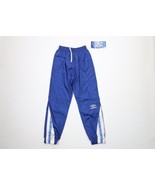 NOS Vtg 90s Umbro Boys Medium Soccer Spell Out Lined Nylon Joggers Pants... - $847.25 MXN