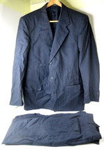 PETROCELLI 2-Piece Suit Blue Pinstripe Blazer Jacket + Pants Size 43 L 1... - £19.69 GBP