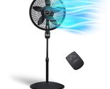 Lasko Oscillating Cyclone Pedestal Fan, Adjustable Height, Timer, Remote... - £71.93 GBP