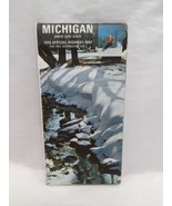 Vintage 1970 Michigan Great Lake State Official Highway Map Brochure - £10.32 GBP