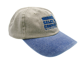 Morris Sales Co. Logo Canvas Denim Hat Toppers Baseball Adjustable Cap Hat OSFA - £14.60 GBP