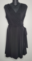 41 Hawthorn Stitch Fix Black Wrap Dress Womens Size Small Sleeveless NEW... - $31.99
