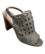 Tahari Marvel Taupe Brown Chicory Open Toe Chunky Slingback Sandals Size 10 - $24.15