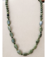 Connemara Marble Bead Necklace 18 In. in Rhodium Over Sterling Silver 15... - £23.99 GBP