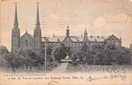 Tiffin Ohio Oh~St Francis Convent &amp; ORPHANAGE-ROTOGRAPH Antique Vintage Postcard - £5.67 GBP