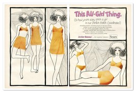 Sears Junior Bazaar Perfect-Match Underwear Vintage 1969 2-Page Magazine Ad - £9.63 GBP