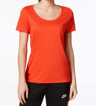 Nike Womens Yoga Running T-Shirt Size Medium Color Habanero Red - £15.72 GBP