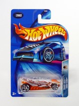 Hot Wheels Turbo Flame #202 Track Aces White Die-Cast Car 2004 - £2.00 GBP