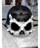 KRASH! 3D Black / Gray Skull Face Helmet Youth Size Medium Size 8 &amp; up 5... - £21.96 GBP