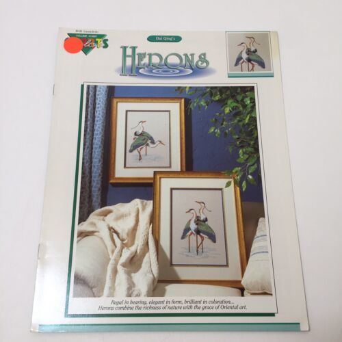 Herons Cross Stitch Pattern Book Dai Qing's Color Charts - $11.86