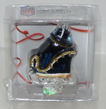 Boelter Topperscot Blown Glass Carolina Panthers Sleigh Ornament NFL Licensed image 2