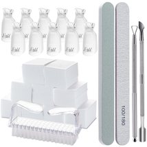 Gel Polish Remover Tools Kit - 10 Clips, 400 Lint-Free Wipes, Files 100/... - €8,34 EUR