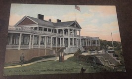 Vintage Postcard Posted 1914 Cape Cottage Casino Front View Portland Maine ME - £0.98 GBP