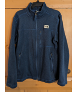 The North Face Jacket Adult L Blue Outdoors Fleece Logo Casual Sweater Mens - £22.76 GBP
