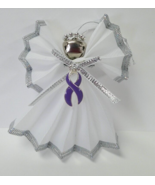 Purple Awareness Ribbon Angel Ornament NEW Handmade - $8.95