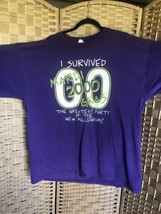 I Survived Mardi Gras 2000 Size 2X Tshirt. Greatest Party Of The New Mil... - £9.41 GBP