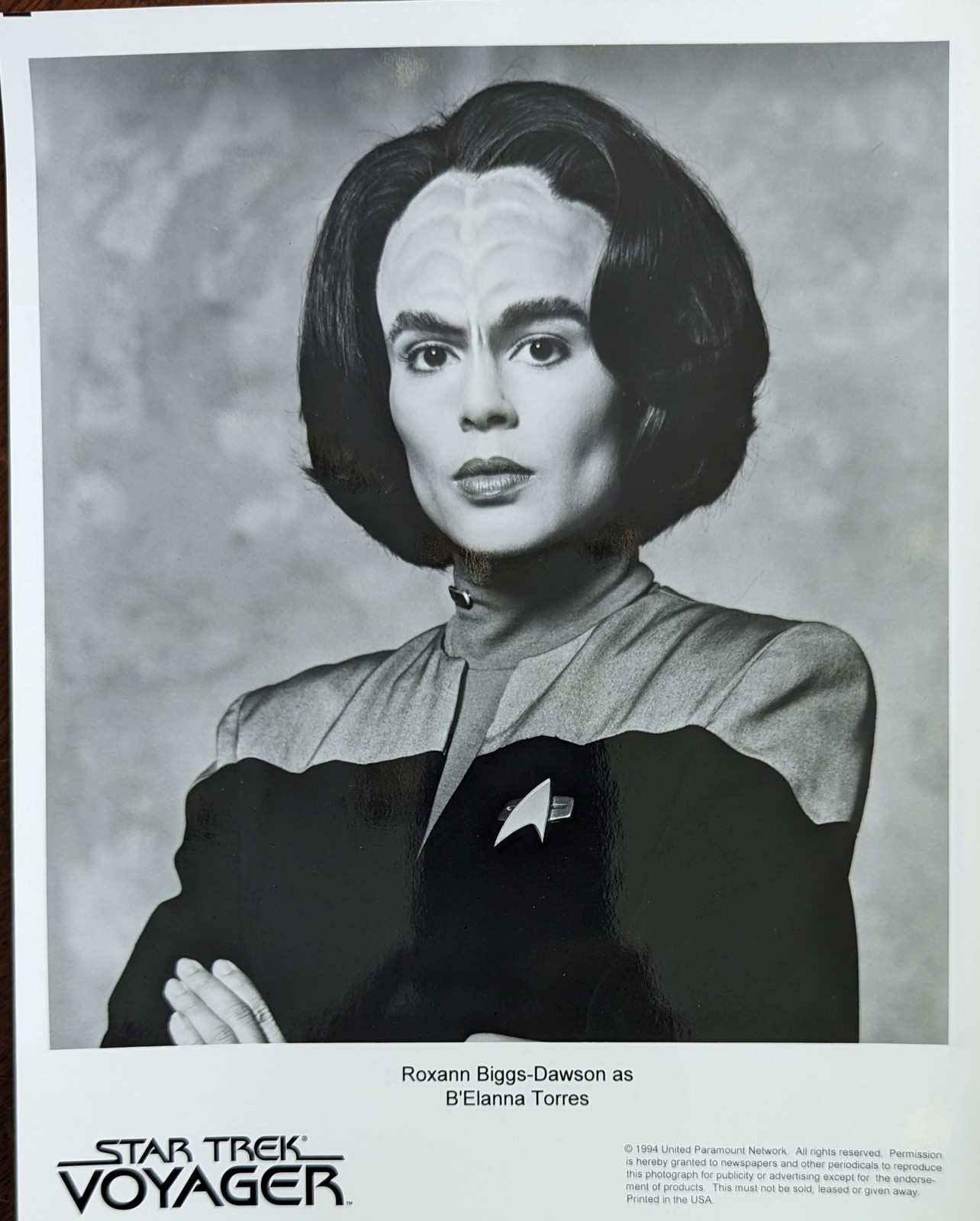 Primary image for Star Trek Voyager Roxann Biggs-Dawson as B'Elanna Torres 10x8 1994 Press Photo 