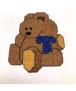 Vintage Garfield Pookie Pooky Bear Completed Finished Cross Stitch Art F... - €16,71 EUR