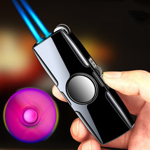 Dual Flush Fashion Windproof Spinning Top Lighter - £16.66 GBP