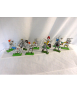  Britains Deetail Silver Knights of the Sword Vintage 1971 lot of 10 - $857.68 MXN