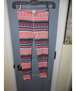 Tucker + Tate Multi Colored Knit Warm Leggings Size 8 Girl&#39;s EUC HTF - £12.21 GBP