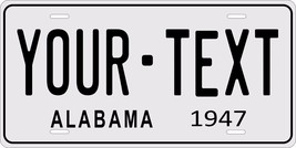 Alabama 1947 License Plate Personalized Custom Car Auto Bike Motorcycle Moped - $10.99+