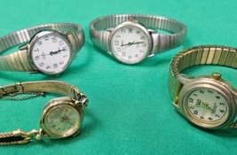 2 Timex Indiglo Silver Tone Watch, 1 Gold Timex, &amp; 1 Acqua Indiglo Ladie... - €25,40 EUR