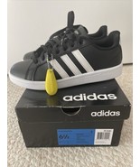 Adidas Women Size 6.5 AW4288 Cloudfoam Advantage Black Athletic Sneaker ... - $44.50