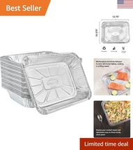 Eco-Friendly Disposable Half Size Aluminum Pans 9x13 - 100 Pack for Cate... - $114.36