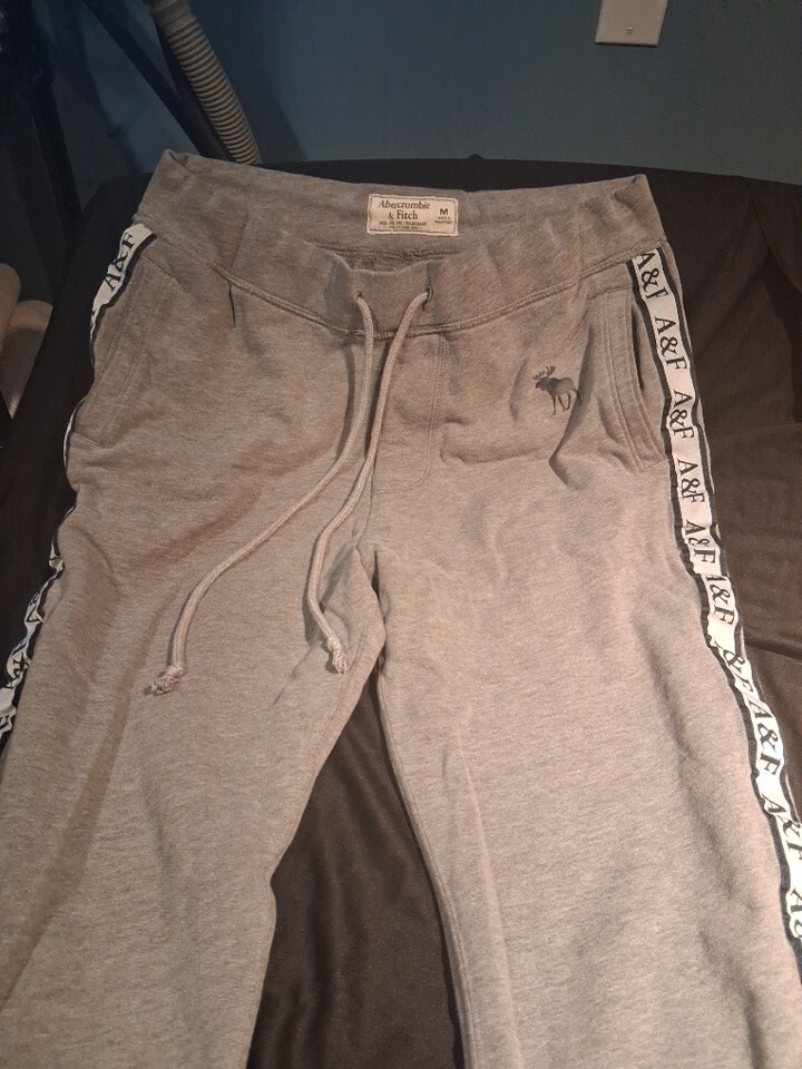 Abercrombie & Fitch Joggers Logo Sweatpants Cotton  Mens M 36L Item image 4