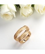 4mm Wedding Band Set-Minimalist Bands-Wedding Band Pair-Custom Gold Rings - $936.87 CAD+
