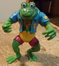 1989 4&quot; gengis frog figure TMNT in good shape used - $9.89