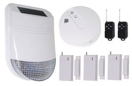 Solar Siren Wireless HY House Alarm Kit 2 (Solar Siren acts as Control Panel) - £197.18 GBP