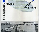 Niagara &amp; St Lawrence Waterway Power Projects Brochure 1960&#39;s New York A... - £19.44 GBP