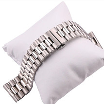 22mm Rounded Links 316L Stainless Steel Silver Premium Watch Bracelet/Watchband - £19.67 GBP