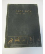 Side Boy October 1942 U.S. Naval Reserve Midshipmen's School Yearbook Hardcover - £11.87 GBP