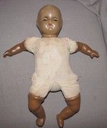 Vintage Composition Cloth Rubber AA Horsman 15.5&quot; Baby Doll Molded Hair ... - £77.43 GBP