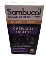 Sambucol Black Elderberry 60 Chewable Tablets-Immune Support - £14.76 GBP