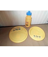 New 3 Pc Hard Plastic Set Minions Despicable Me Yellow Plate Bowl Water ... - £9.15 GBP