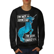 Wellcoda Gym Unicorn Stamina Mens Sweatshirt, Power Casual Pullover Jumper - £23.90 GBP+