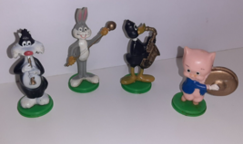 Vintage Looney Tunes Band Lot Plastic 70s Bugs Bunny Birthday Cake Toppers HTF - £5.83 GBP