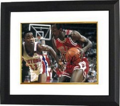 Craig Hodges signed Chicago Bulls 8x10 Photo Custom Framed vs Detroit Pistons (3 - £62.44 GBP