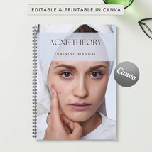 Acne Theory Training Manual Canva Editable Done for You Course Ebook Tutorial St - £5.11 GBP