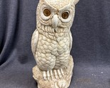 Vintage White OWL Plastic 13” Blow Mold Decoy - £19.78 GBP