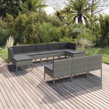  Garden Lounge Set Gray and Anthracite - $1,501.72 CAD